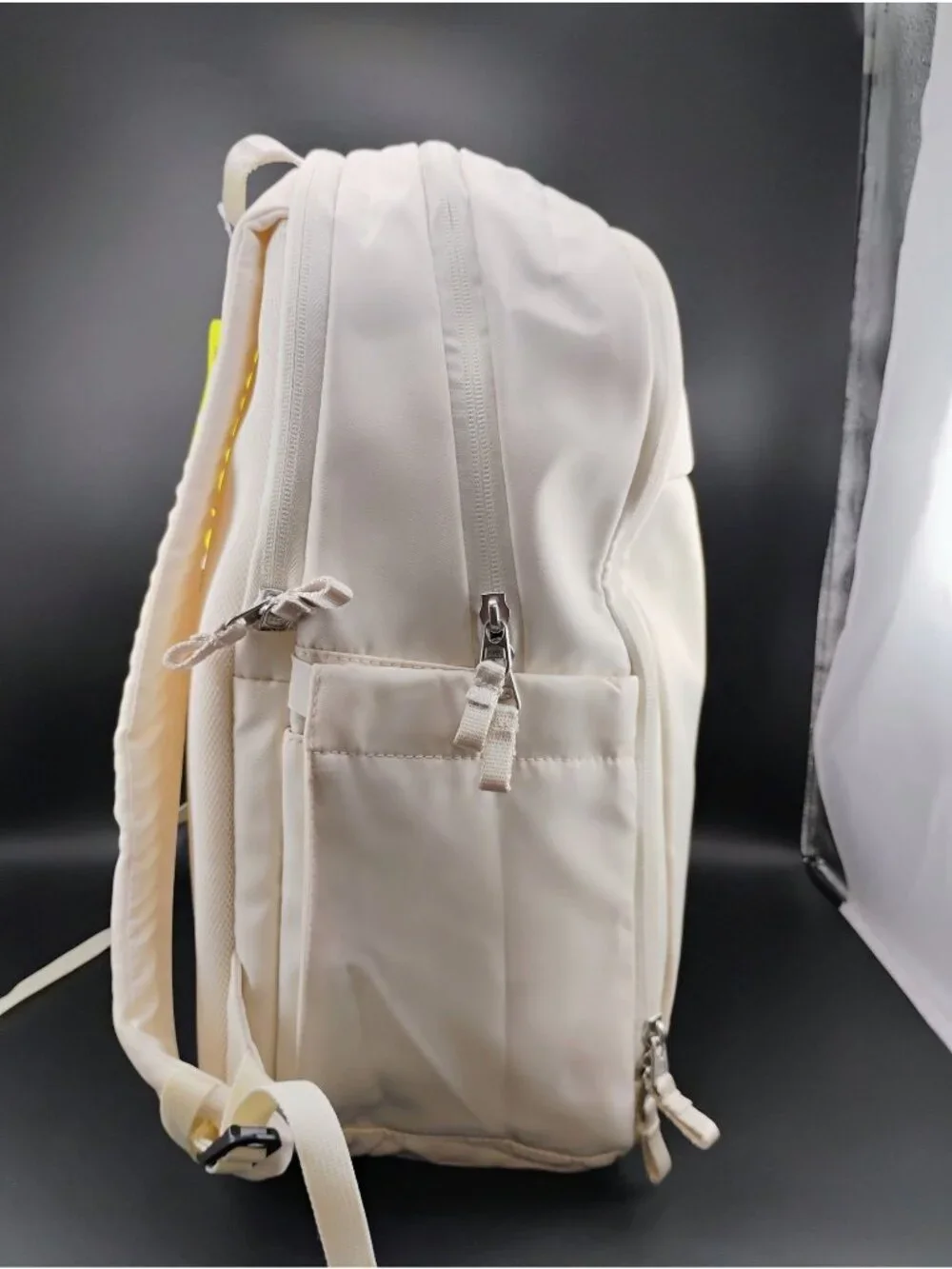 All In Motion Large White Backpack With Padded Straps